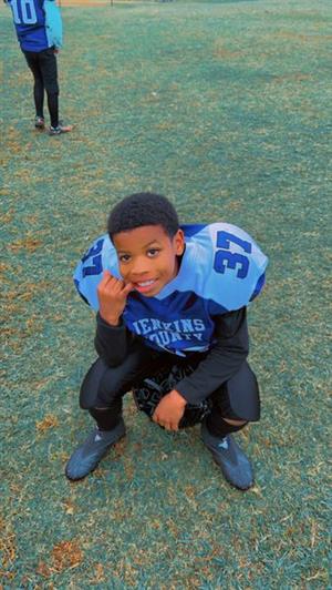 Football Player from our 2023 10U league 